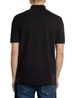 Armani Exchange Chest Logo Polo Shirt - Black/White -Standout Store 54473c