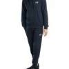 EA7 Chest Logo Zip Hood Tracksuit - Blue