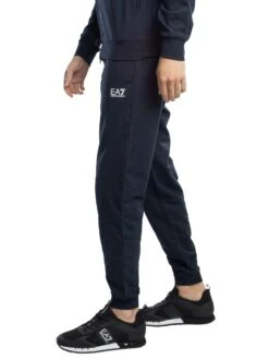 EA7 Chest Logo Zip Hood Tracksuit - Blue -Standout Store 54487i