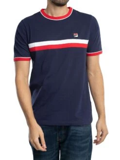 Fila Razee T-Shirt - Navy/Red/White