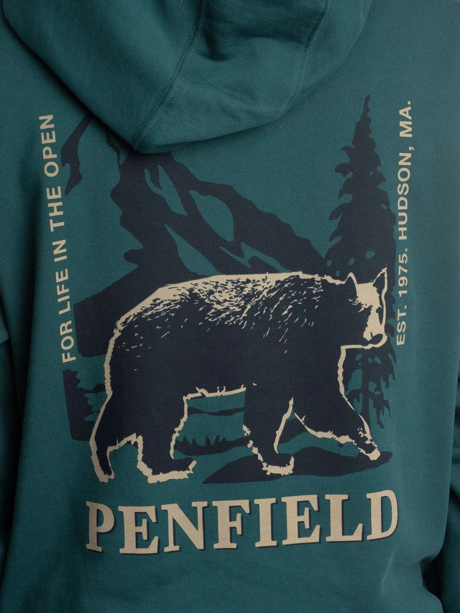 Penfield Black Bear Graphic Pullover Hoodie - June Bug Penfield Black Bear Graphic Pullover Hoodie - June Bug -Standout Store 54769d