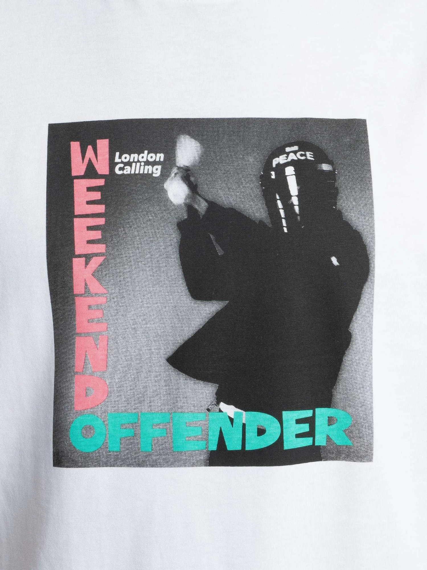 Weekend Offender London Calling Graphic T-Shirt - White Weekend Offender London Calling Graphic T-Shirt - White -Standout Store 54922d