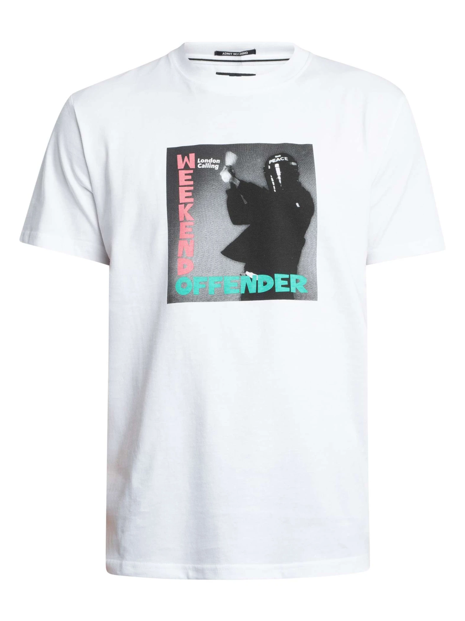 Weekend Offender London Calling Graphic T-Shirt - White Weekend Offender London Calling Graphic T-Shirt - White -Standout Store 54922e
