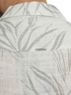 Antony Morato Jakarta Print Short Sleeved Shirt - Cream -Standout Store 54992e