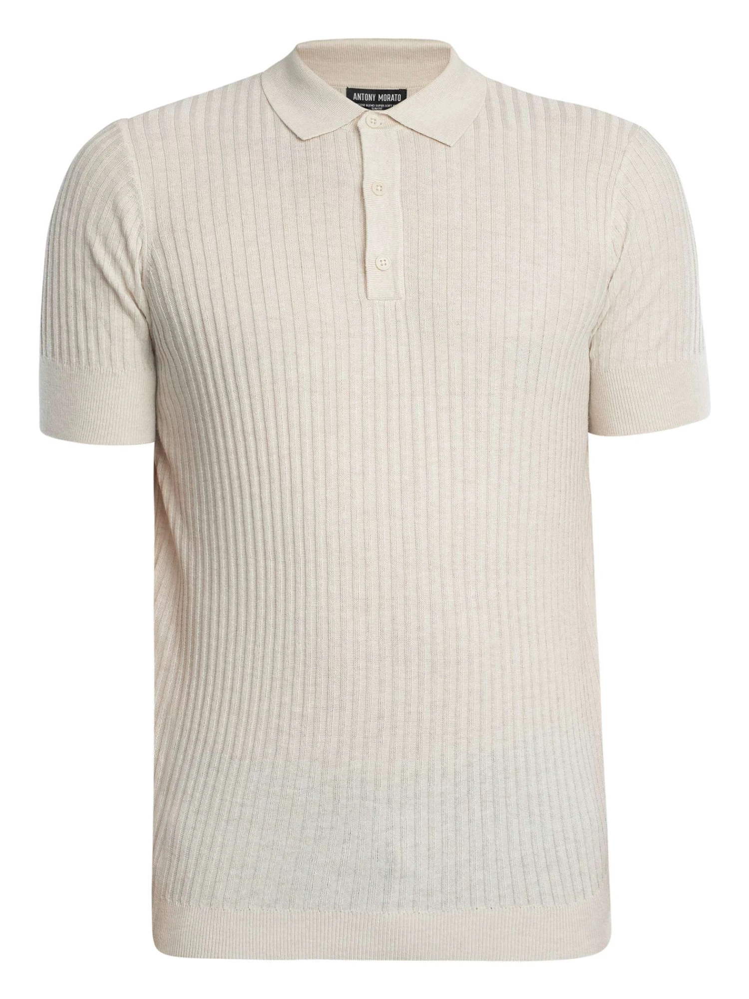 Antony Morato Marrakech Slim Polo Shirt - Ecru Antony Morato Marrakech Slim Polo Shirt - Ecru -Standout Store 54994g
