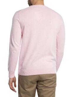 GANT Classic Cotton Knit - Light Pink Melange 4 GANT Classic Cotton Knit - Light Pink Melange -Standout Store 55066c