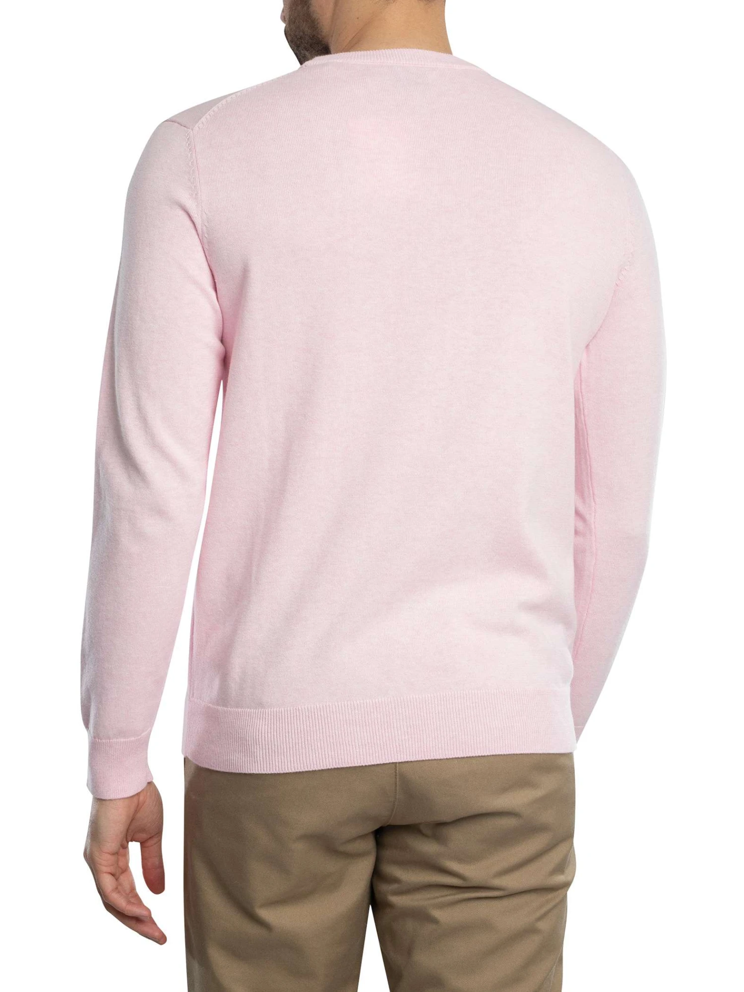 GANT Classic Cotton Knit - Light Pink Melange GANT Classic Cotton Knit - Light Pink Melange -Standout Store 55066c