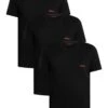 HUGO 3 Pack Lounge T-Shirts - Black -Standout Store 55069a