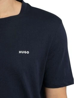 HUGO Dero222 Logo T-Shirt - Dark Blue -Standout Store 55074d