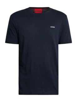HUGO Dero222 Logo T-Shirt - Dark Blue -Standout Store 55074e