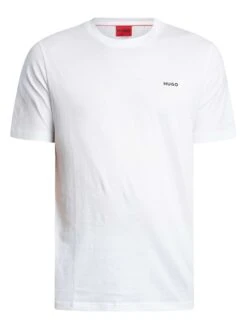 HUGO Dero222 Logo T-Shirt - White -Standout Store 55075e