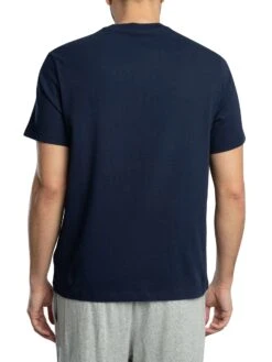 Lacoste Crocodile Print Lounge T-Shirt - Blue Marine -Standout Store 55083c