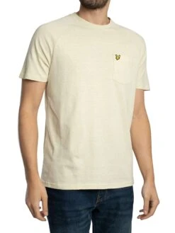 Lyle & Scott Linen Blend Raglan T-Shirt - Luna