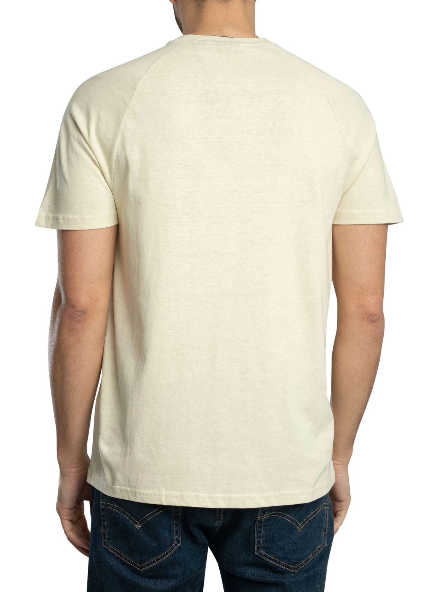 Lyle & Scott Linen Blend Raglan T-Shirt - Luna Lyle & Scott Linen Blend Raglan T-Shirt - Luna -Standout Store 55094c