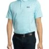Under Armour Golf Matchplay Printed Polo Shirt - Stream/Black -Standout Store 55183a