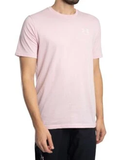 Under Armour Sportstyle Left Chest T-Shirt - Light Pink -Standout Store 55189b