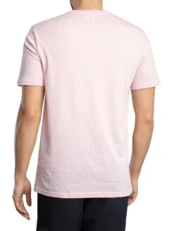 Under Armour Sportstyle Left Chest T-Shirt - Light Pink -Standout Store 55189c