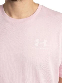 Under Armour Sportstyle Left Chest T-Shirt - Light Pink -Standout Store 55189d