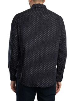 Armani Exchange Logo Pattern Shirt - Navy 4 Armani Exchange Logo Pattern Shirt - Navy -Standout Store 55255c