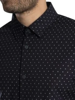 Armani Exchange Logo Pattern Shirt - Navy 5 Armani Exchange Logo Pattern Shirt - Navy -Standout Store 55255d