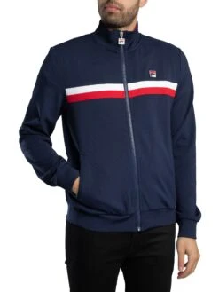 Fila Jason Colour Block Track Jacket - Navy/Red/White