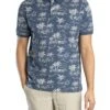 GANT Printed Polo Shirt - Dusty Navy -Standout Store 55349a