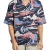 GANT Rel Sailing Print Short Sleeved Shirt - Persian Blue -Standout Store 55354a