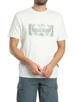 Napapijri Relaxed Vanni Graphic T-Shirt - White Heron