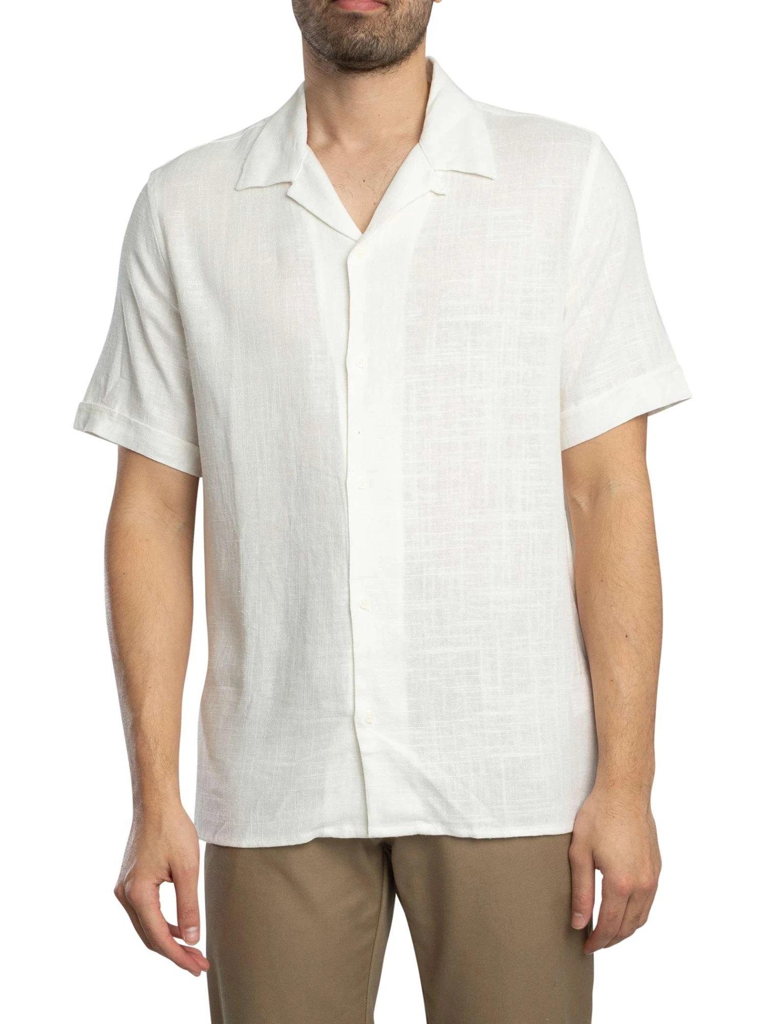 Antony Morato Jakarta Short Sleeved Shirt - Cream Antony Morato Jakarta Short Sleeved Shirt - Cream -Standout Store 55632a