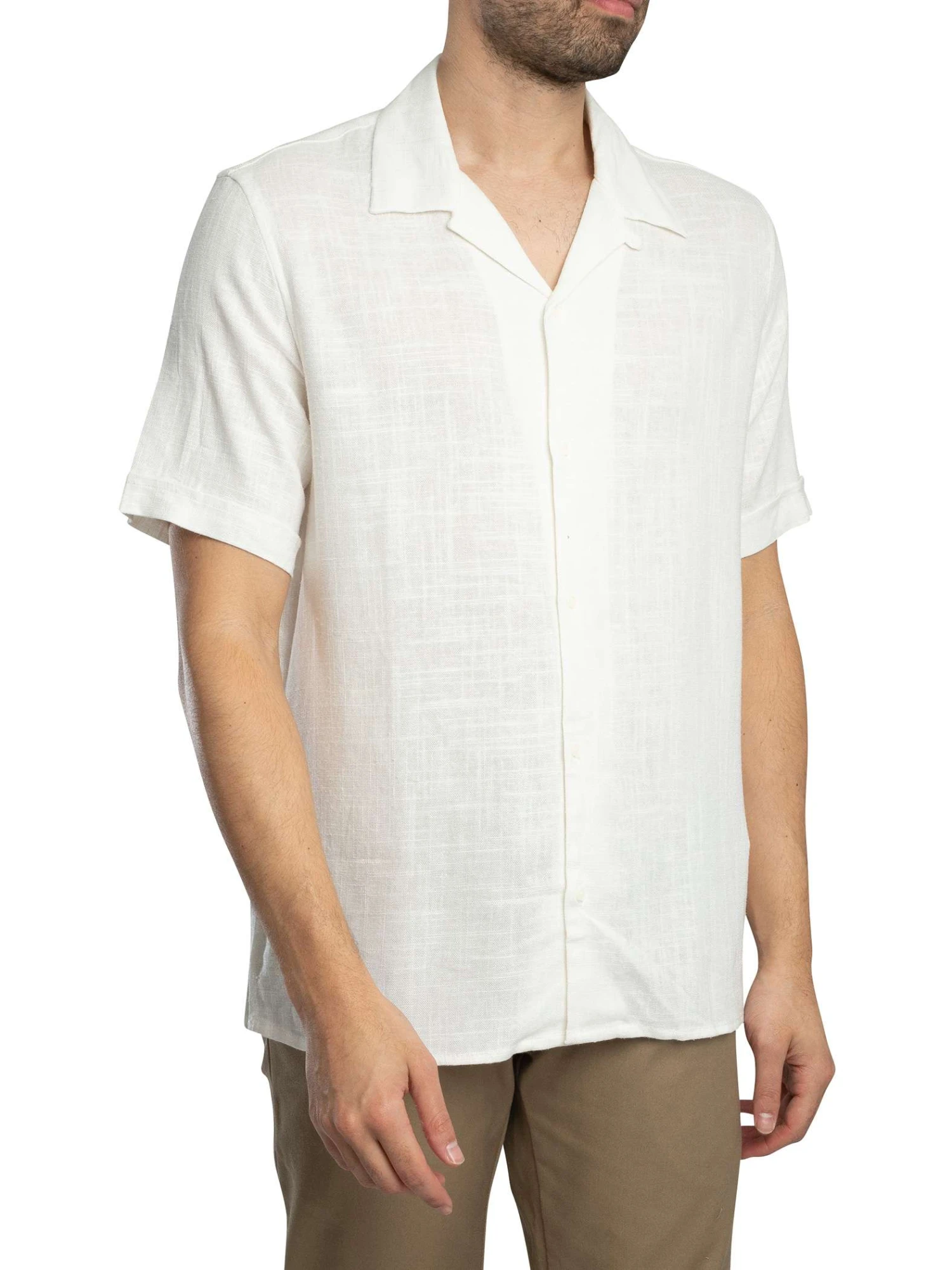 Antony Morato Jakarta Short Sleeved Shirt - Cream Antony Morato Jakarta Short Sleeved Shirt - Cream -Standout Store 55632b