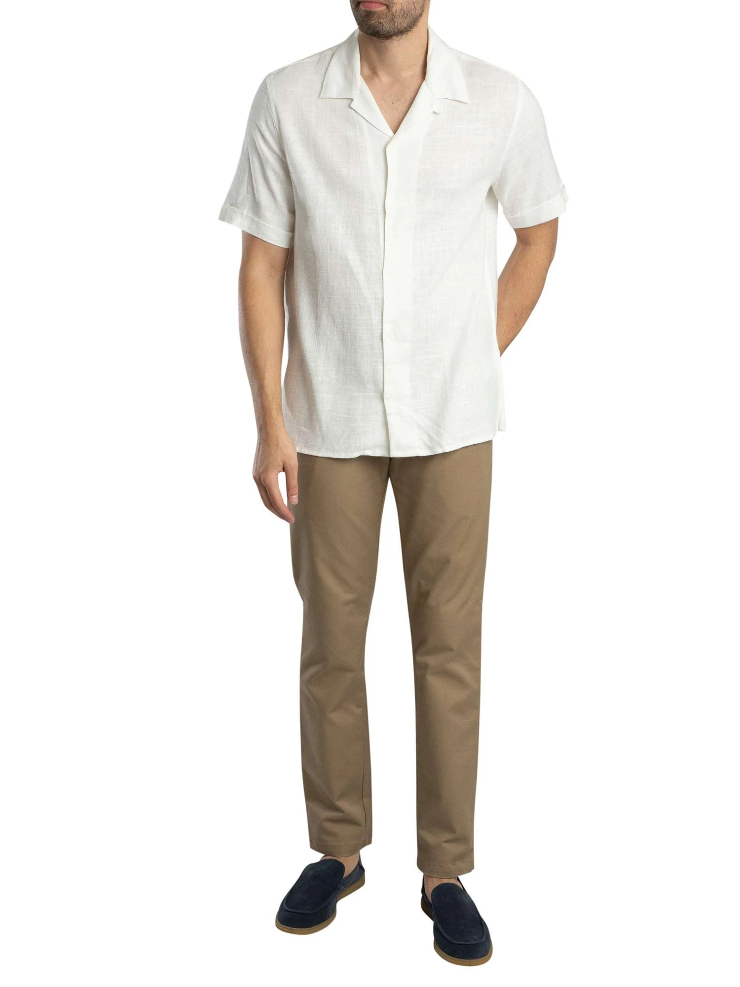 Antony Morato Jakarta Short Sleeved Shirt - Cream Antony Morato Jakarta Short Sleeved Shirt - Cream -Standout Store 55632e
