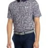 Under Armour Golf Matchplay Printed Polo Shirt - Midnight Navy/Downpour Gray -Standout Store 55651a