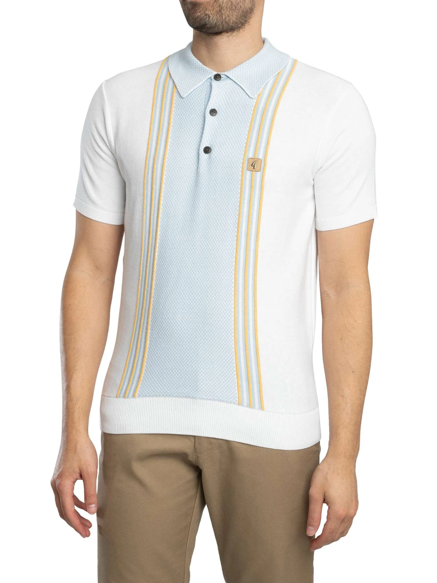 Gabicci Hadon Polo Shirt - White Gabicci Hadon Polo Shirt - White -Standout Store 55689b