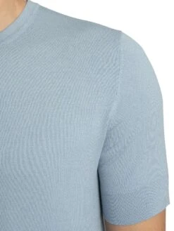 HUGO San Carl Knit T-Shirt - Open Blue -Standout Store 55722d