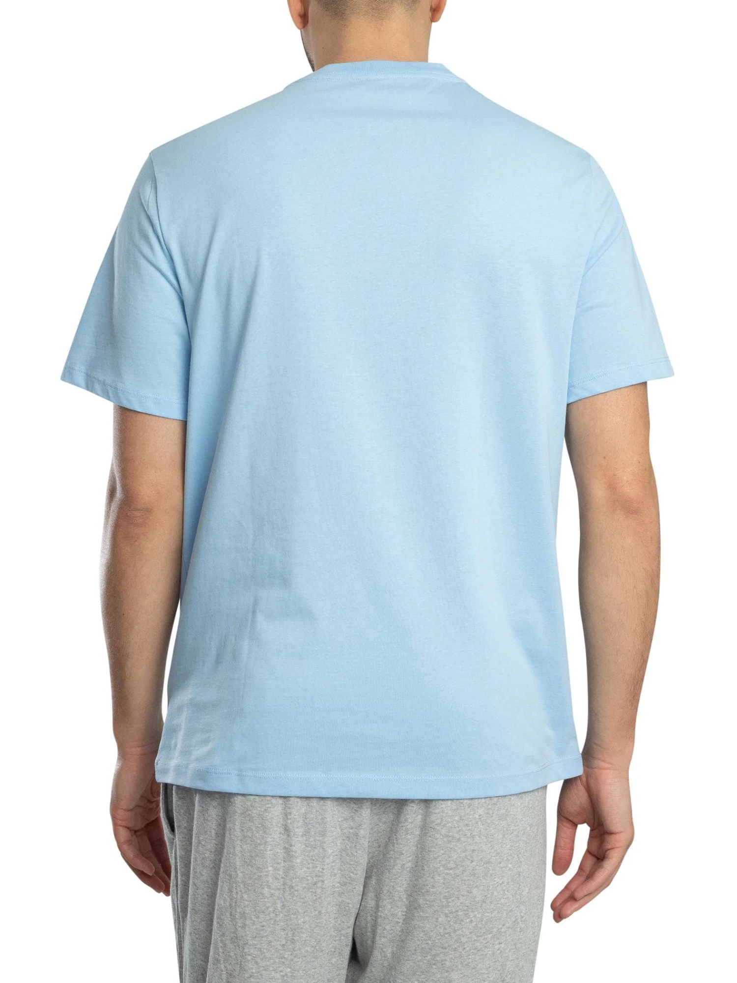 Lacoste Crocodile Print Lounge T-Shirt - Light Blue Lacoste Crocodile Print Lounge T-Shirt - Light Blue -Standout Store 55730c