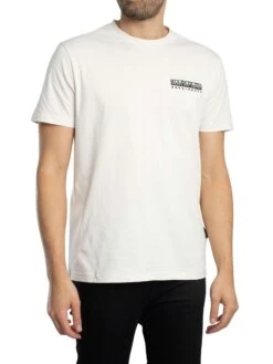 Napapijri Relaxed Vignoni Back Graphic T-Shirt - White Whisper