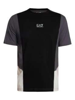 EA7 Centre Logo T-Shirt - Black -Standout Store 55867d