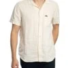 Lois Jeans Nacho 22 Short Sleeved Light Linen Shirt - Ecru 1 Lois Jeans Nacho 22 Short Sleeved Light Linen Shirt - Ecru -Standout Store 55880a