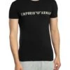 Emporio Armani Lounge Mega Logo Crew T-Shirt - Black -Standout Store 56035a