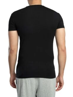Emporio Armani Lounge Mega Logo Crew T-Shirt - Black -Standout Store 56035c