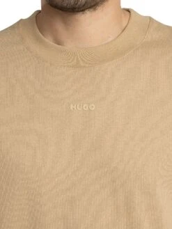 HUGO Dapolino Logo T-Shirt - Medium Beige -Standout Store 56038d