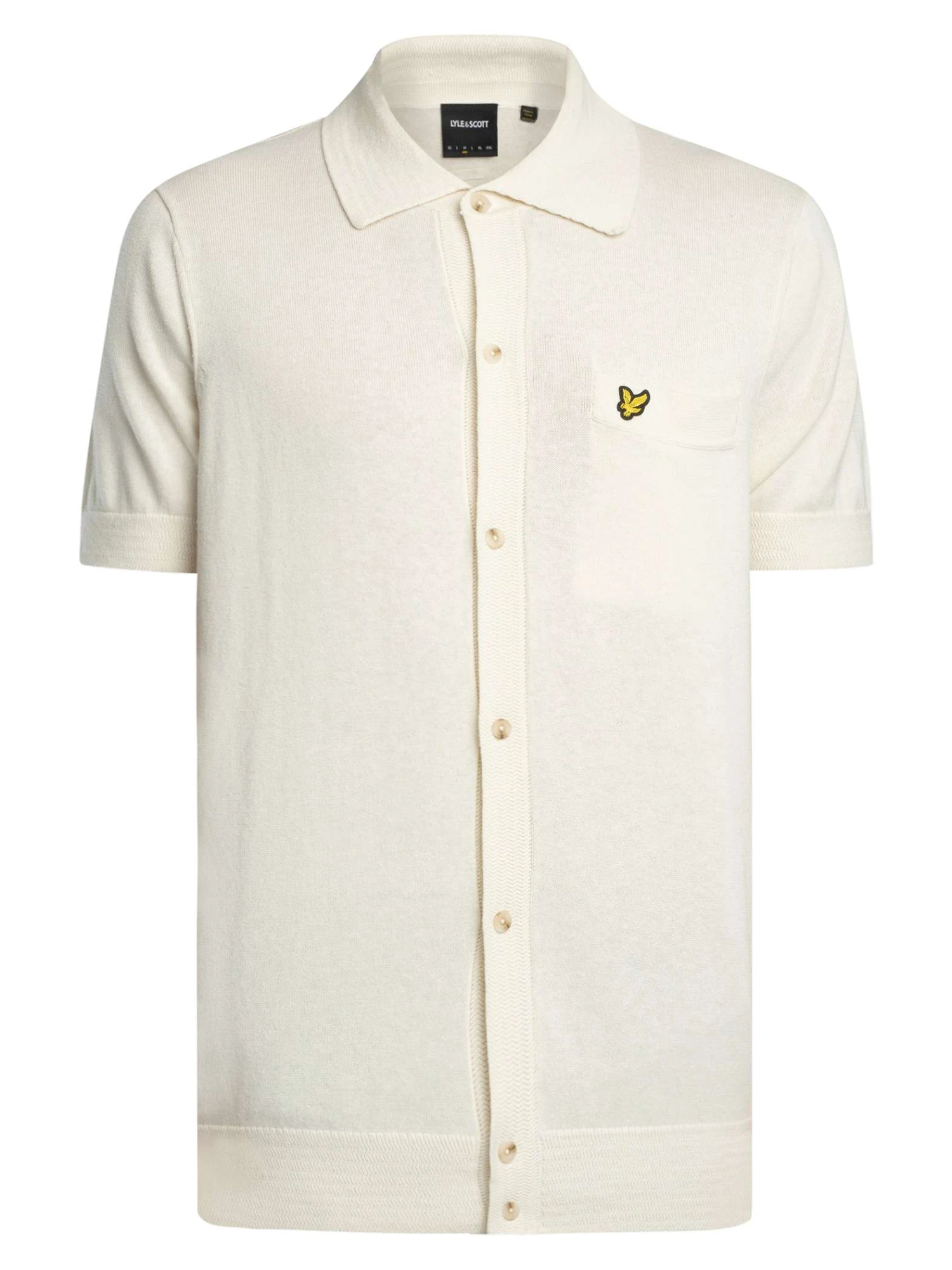Lyle & Scott Hemp Knitted Shirt - Natural Lyle & Scott Hemp Knitted Shirt - Natural -Standout Store 56054e