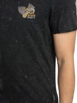 Schott Vintage Back Print T-Shirt - Black 5 Schott Vintage Back Print T-Shirt - Black -Standout Store 56069d