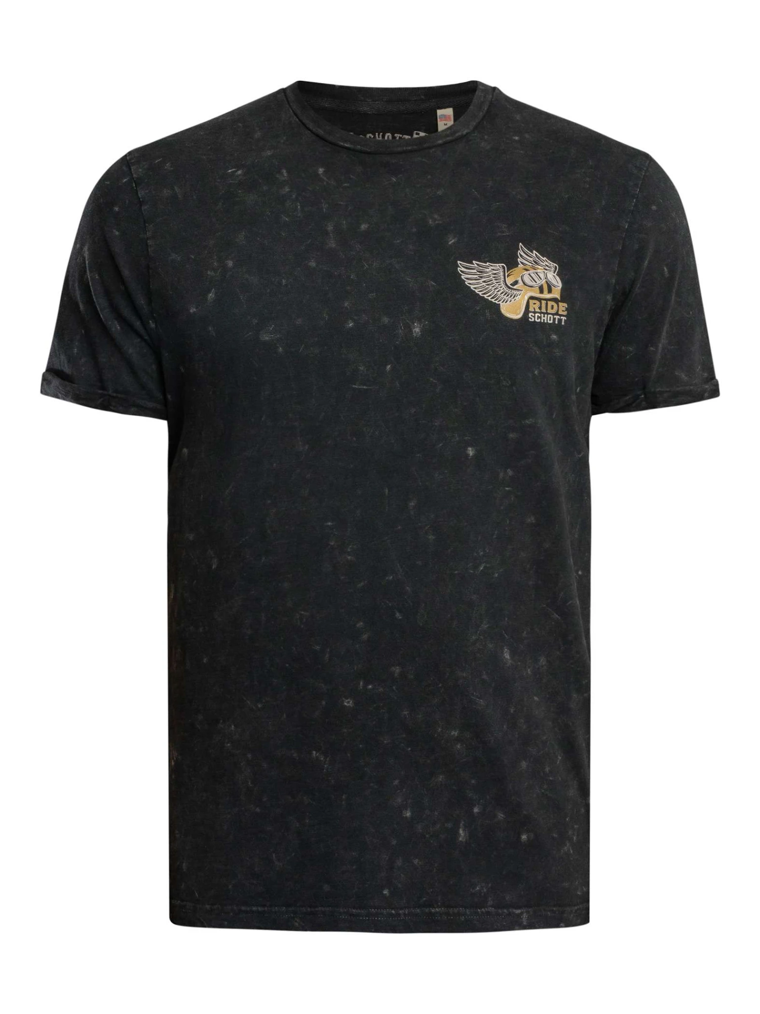 Schott Vintage Back Print T-Shirt - Black Schott Vintage Back Print T-Shirt - Black -Standout Store 56069e