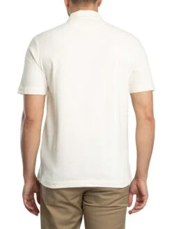 GANT Textured Short Sleeved Shirt - Cream -Standout Store 56100c