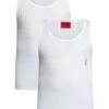 HUGO 2 Pack Longue Tank Tops - White
