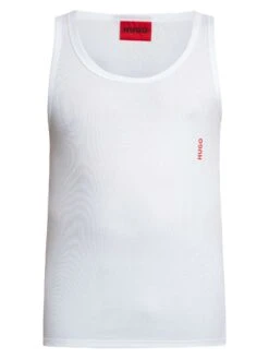 HUGO 2 Pack Longue Tank Tops - White -Standout Store 56102f