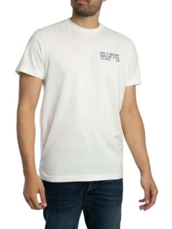 Deus Ex Machina Recoil Back Graphic T-Shirt - Vintage White