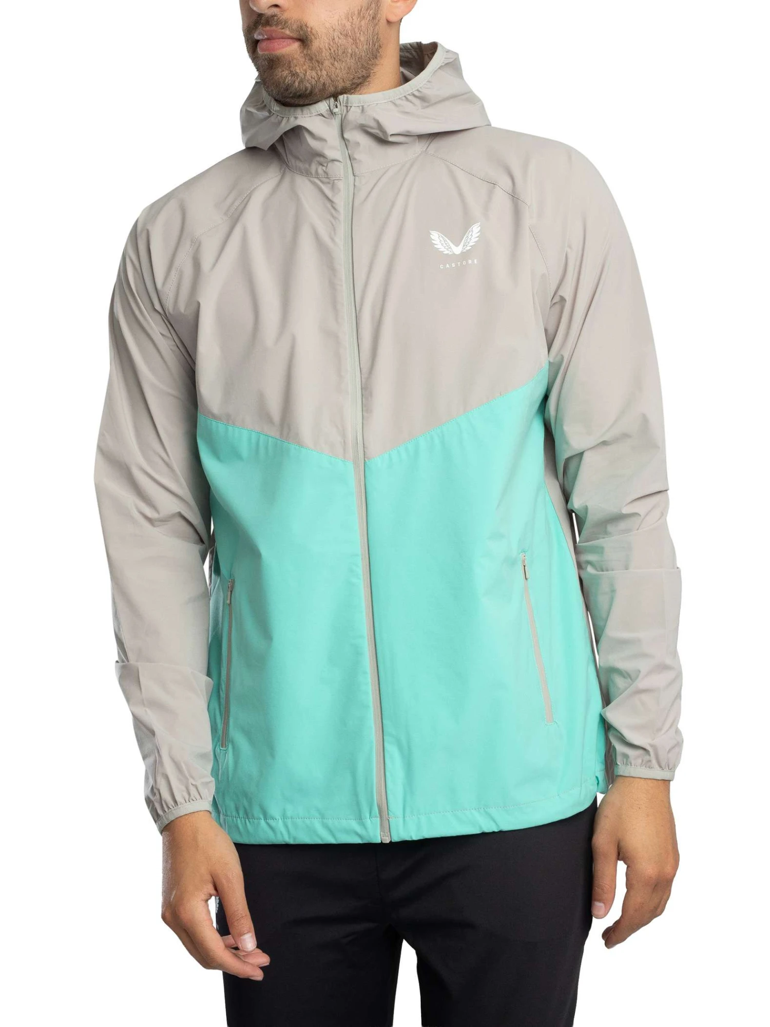Castore Flyweight Jacket - Smoke Grey/Turquoise Castore Flyweight Jacket - Smoke Grey/Turquoise -Standout Store 56196a