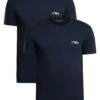 Emporio Armani 2 Pack Lounge Crew Neck T-Shirt - Blue -Standout Store 56210a
